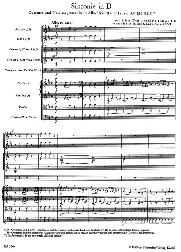 Symphony in D Major No. 46
